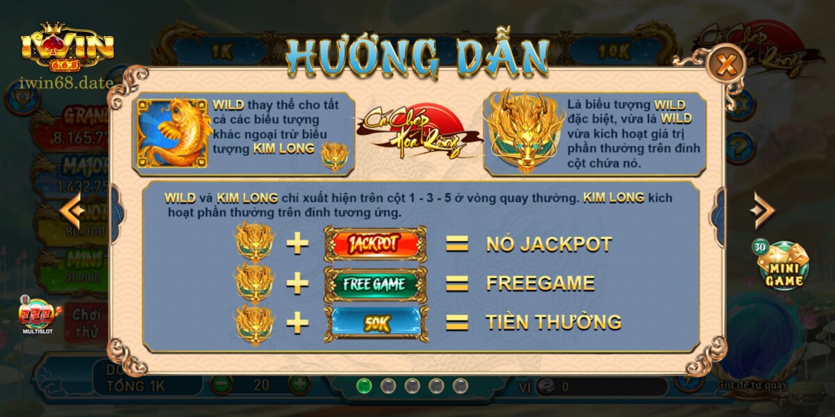 Biểu Tượng Trong Cá Chép Hóa Rồng Iwin 68