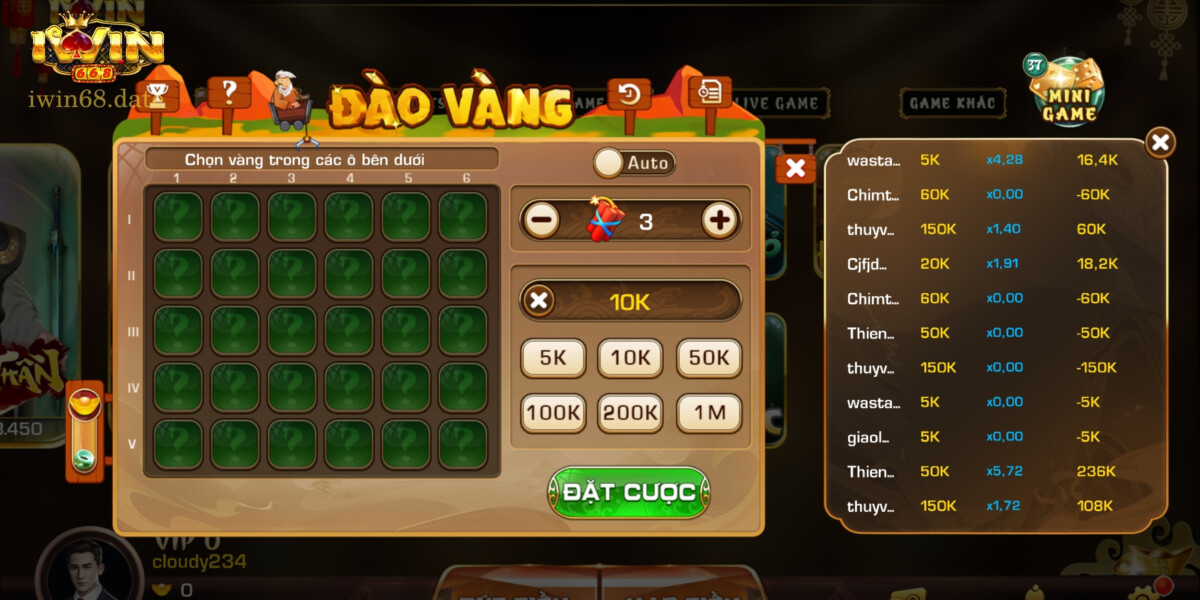 Mức thưởng của trò chơi vô cùng hấp dẫn